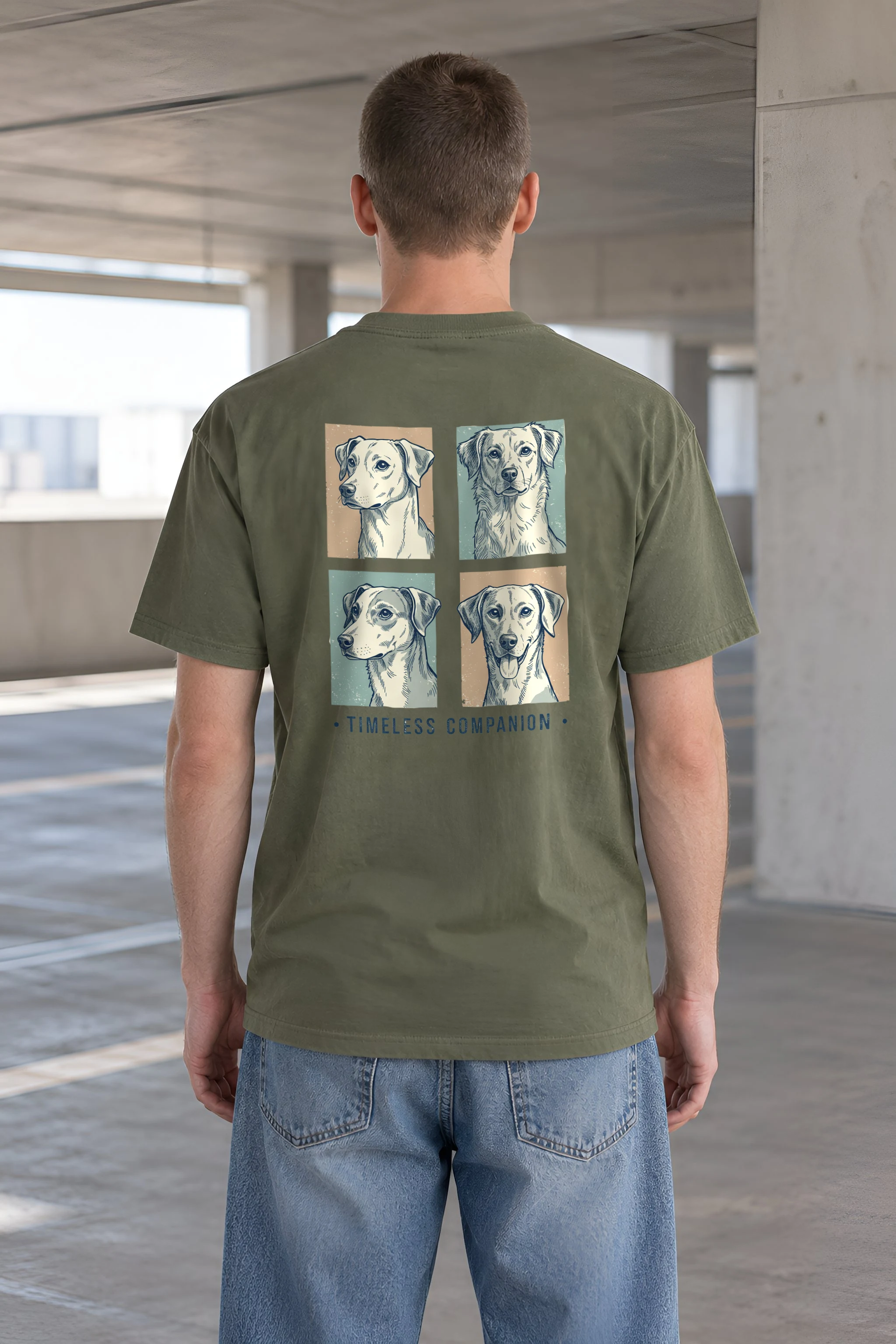 "Timeless Companion" Heavyweight Unisex Crewneck T-shirt