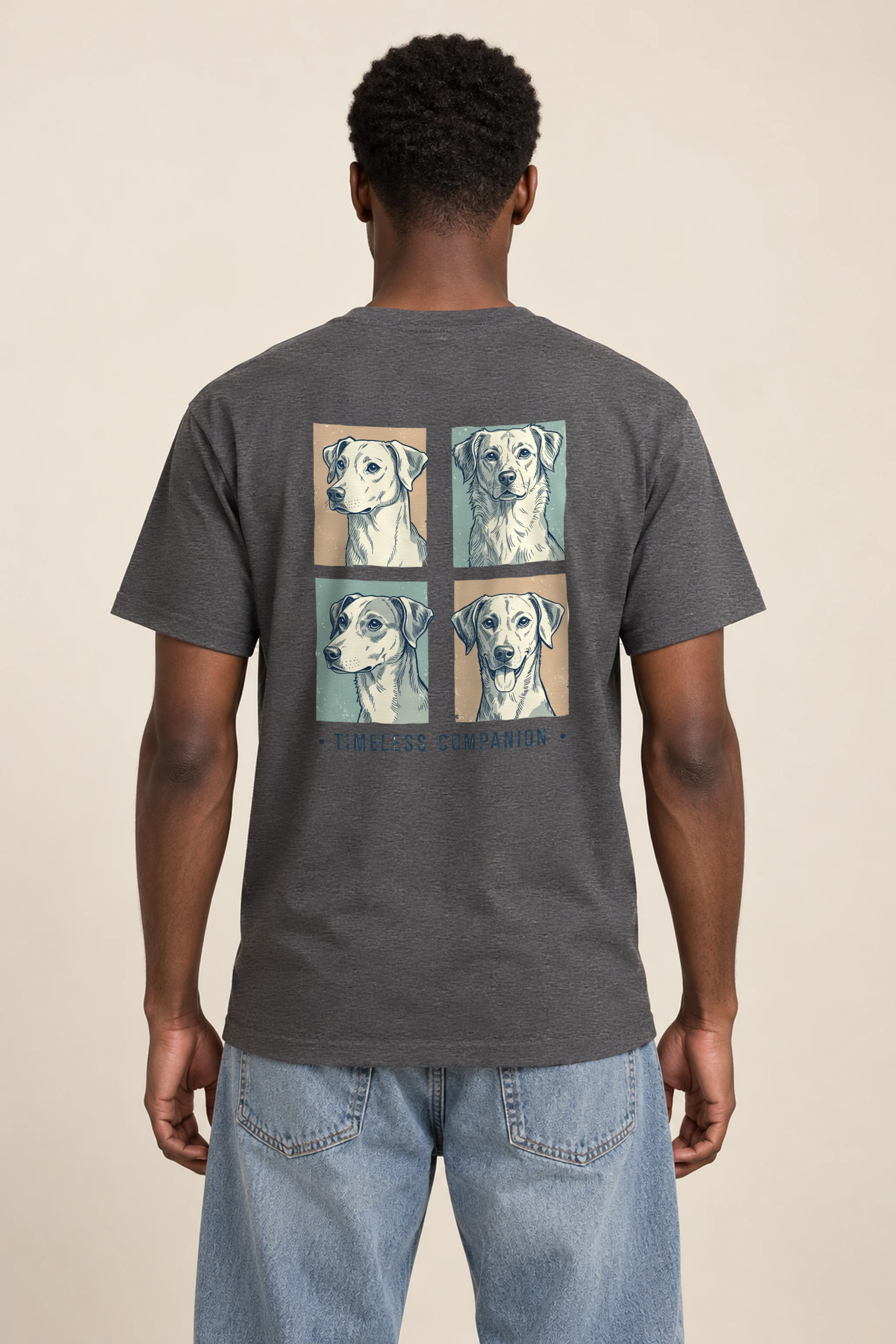 "Timeless Companion" Heavyweight Unisex Crewneck T-shirt