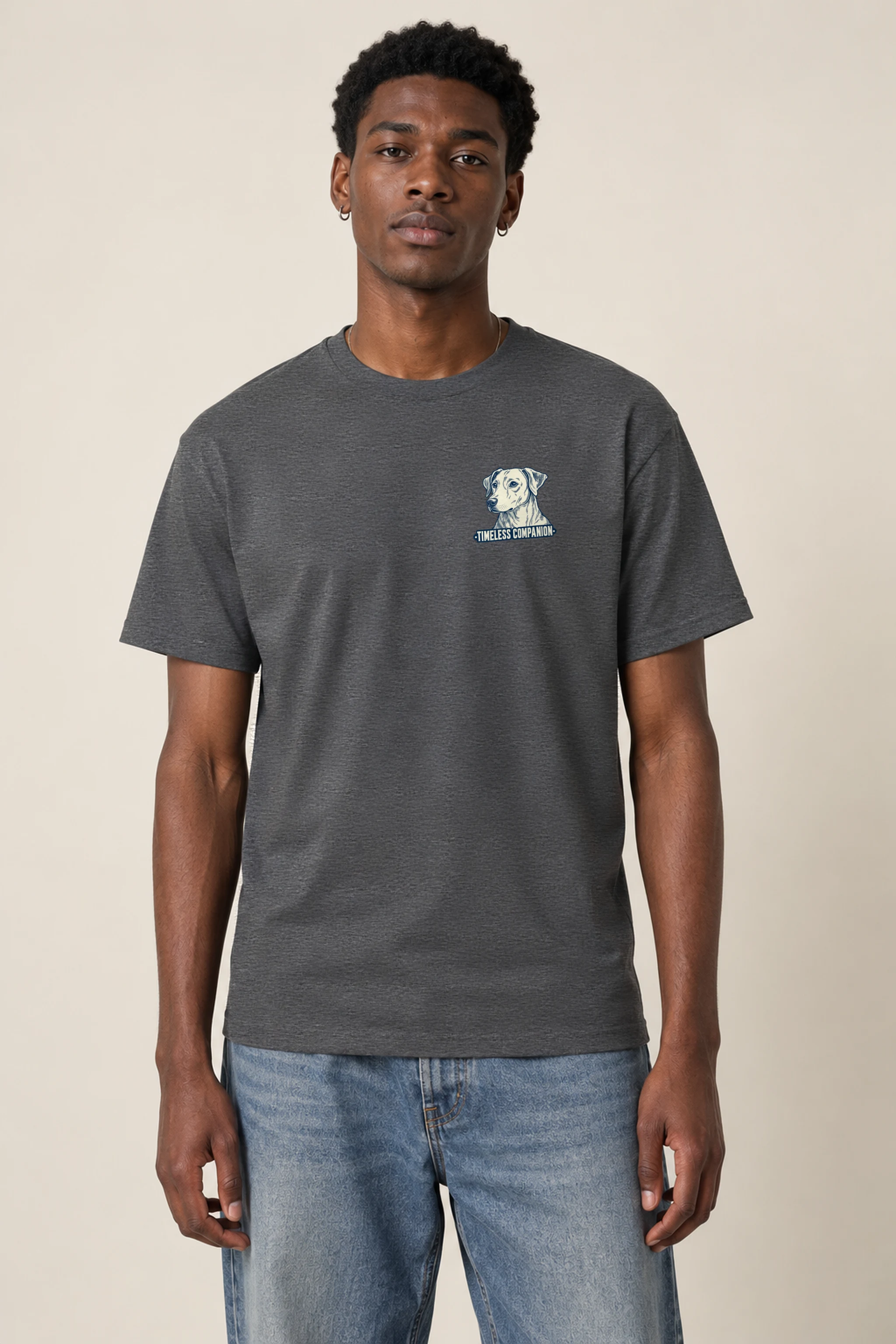 "Timeless Companion" Heavyweight Unisex Crewneck T-shirt