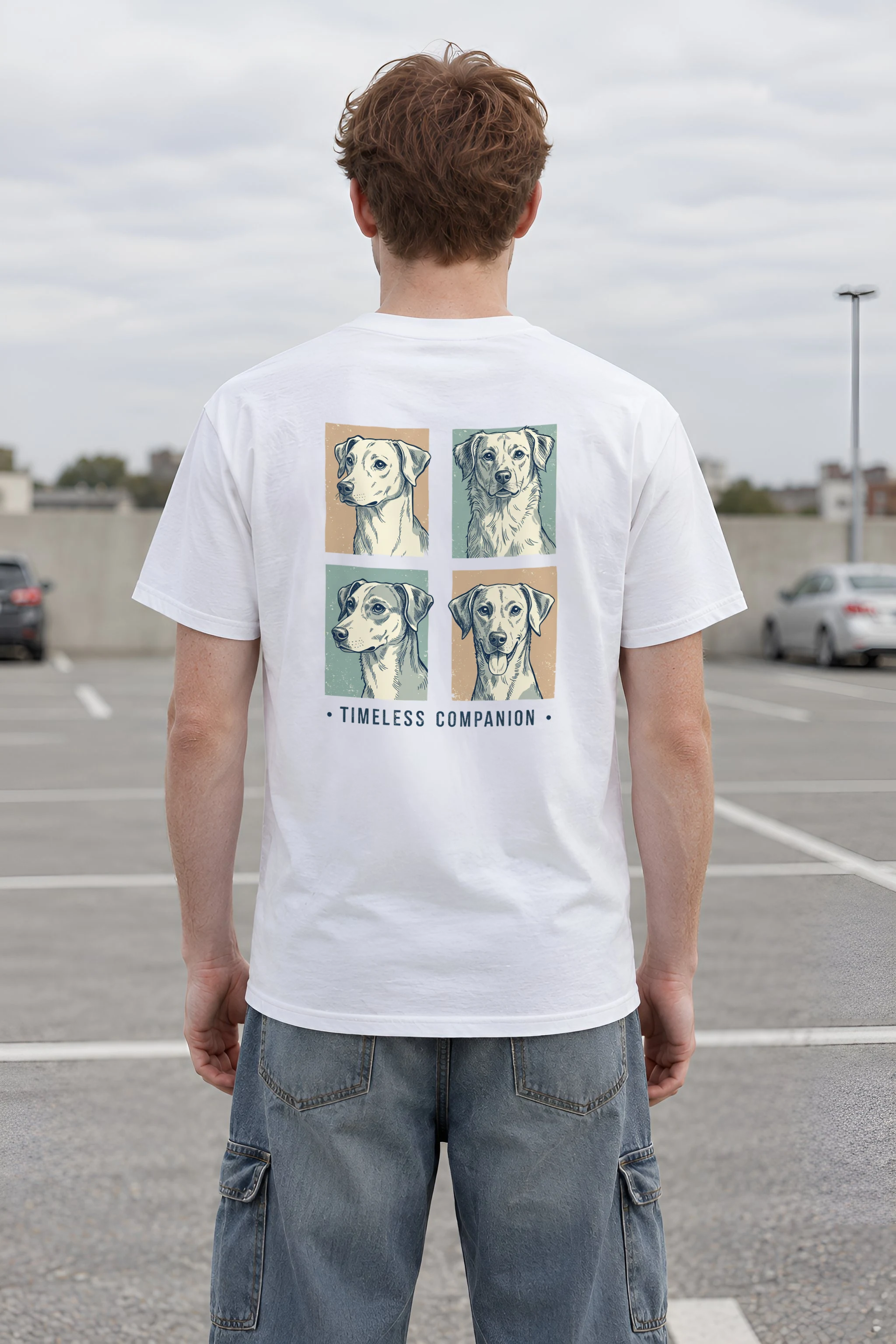 "Timeless Companion" Heavyweight Unisex Crewneck T-shirt