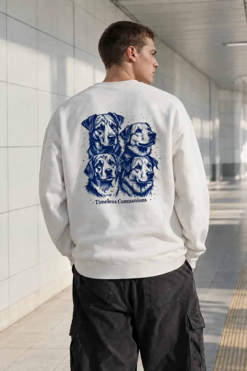 “Timeless Companions” Heavy Blend Unisex Crewneck Sweatshirt | Gildan 18000