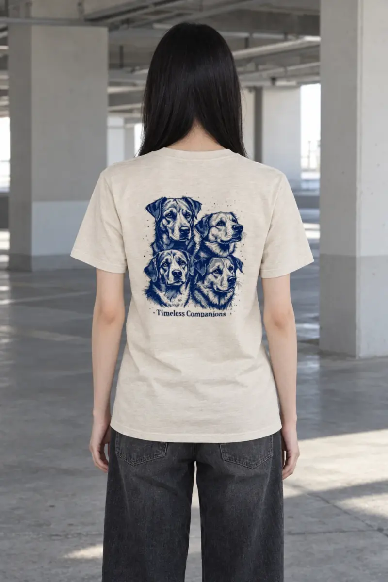 "Timeless Companions" Heavyweight Unisex Crewneck T-shirt