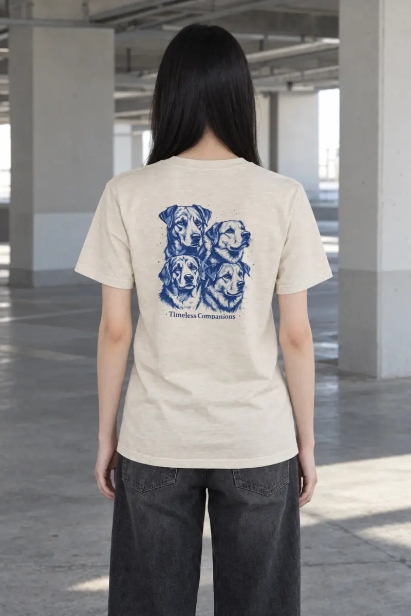 "Timeless Companions" Heavyweight Unisex Crewneck T-shirt