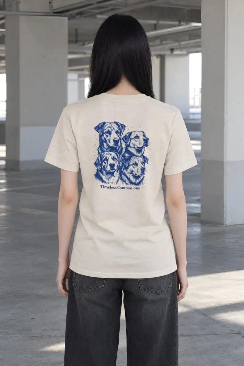 "Timeless Companions" Heavyweight Unisex Crewneck T-shirt