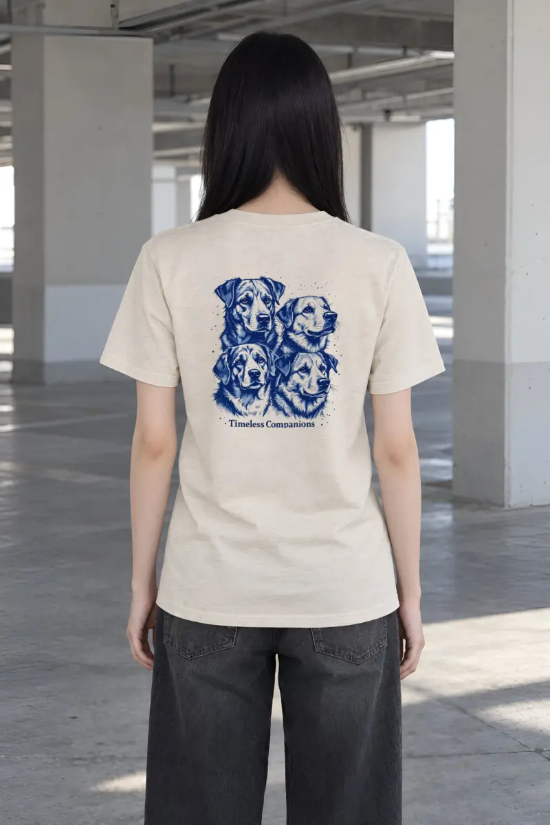"Timeless Companions" Heavyweight Unisex Crewneck T-shirt