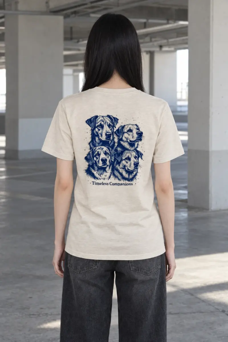 "Timeless Companions" Heavyweight Unisex Crewneck T-shirt