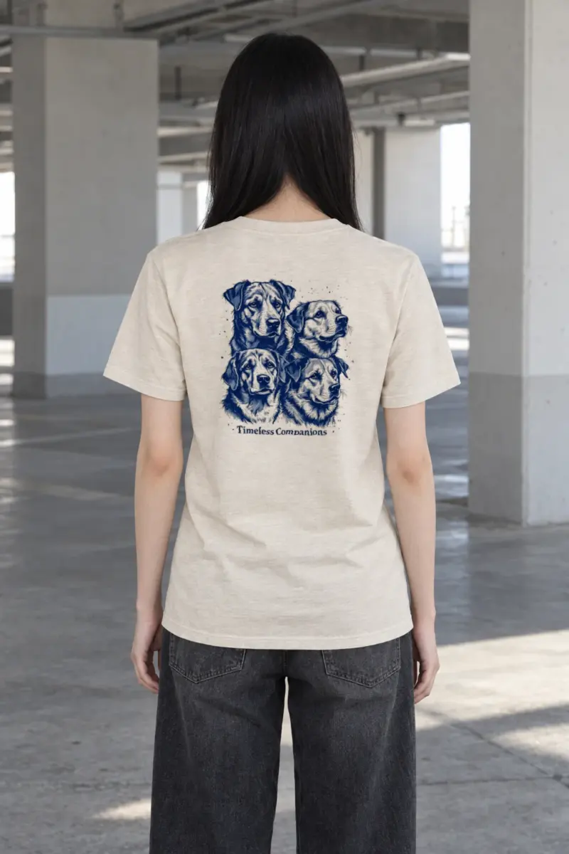 "Timeless Companions" Heavyweight Unisex Crewneck T-shirt