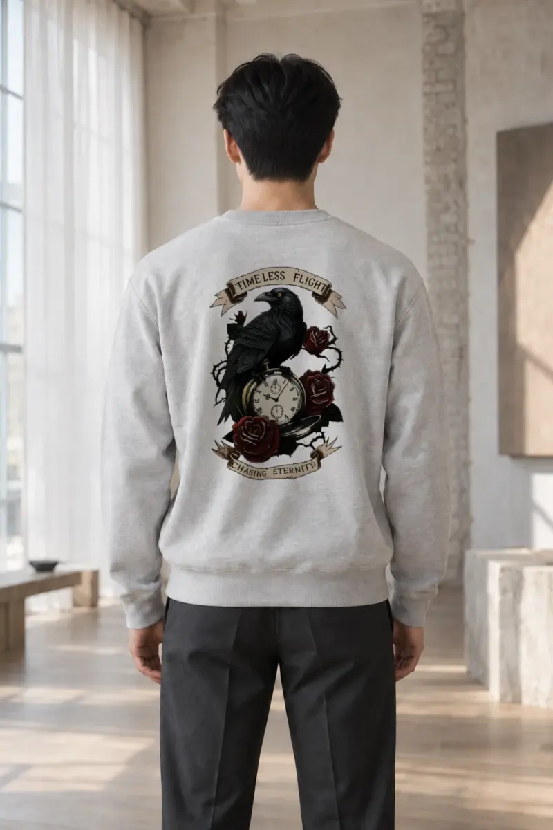 "Timeless Flight" Heavy Blend Unisex Crewneck Sweatshirt | Gildan 18000