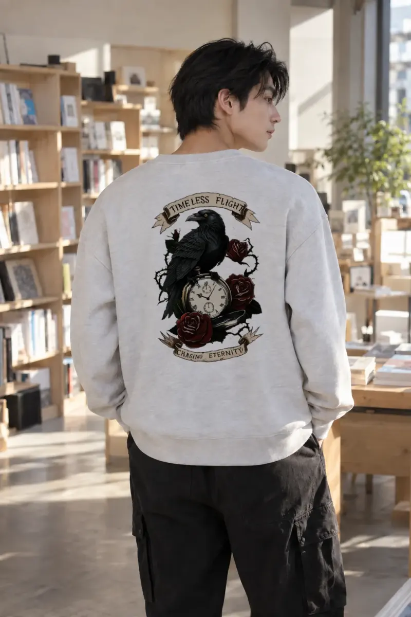 "Timeless Flight" Heavy Blend Unisex Crewneck Sweatshirt | Gildan 18000