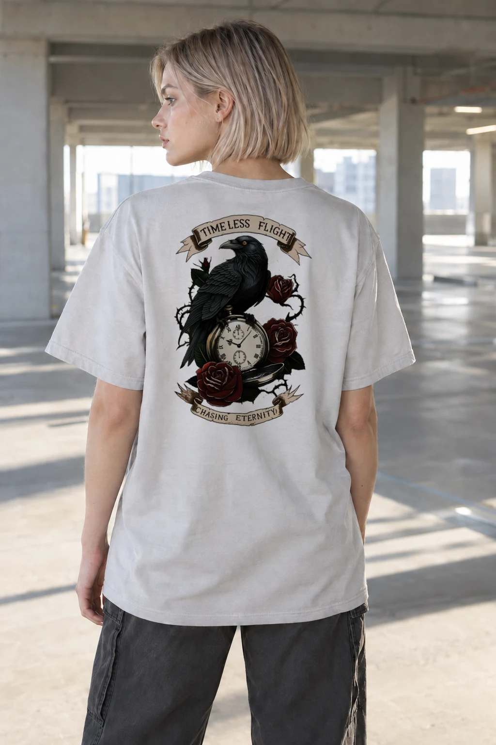 "Timeless Flight" Heavyweight Unisex Crewneck T-shirt | Gildan 5000