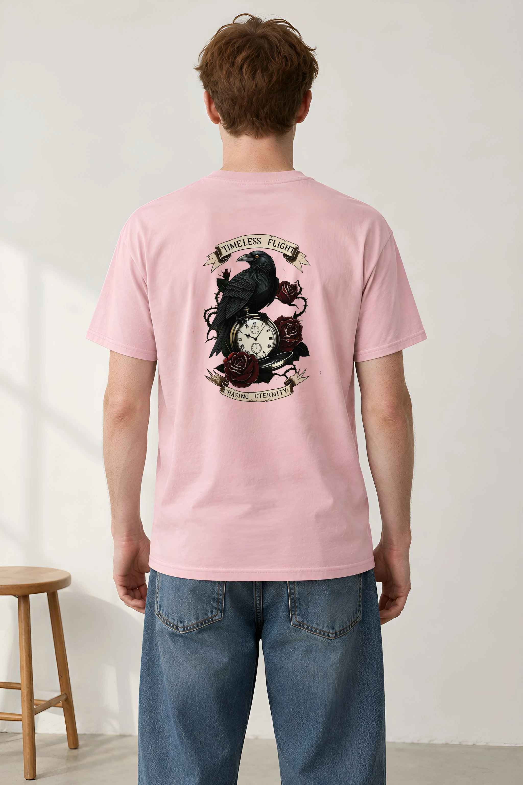 "Timeless Flight" Heavyweight Unisex Crewneck T-shirt