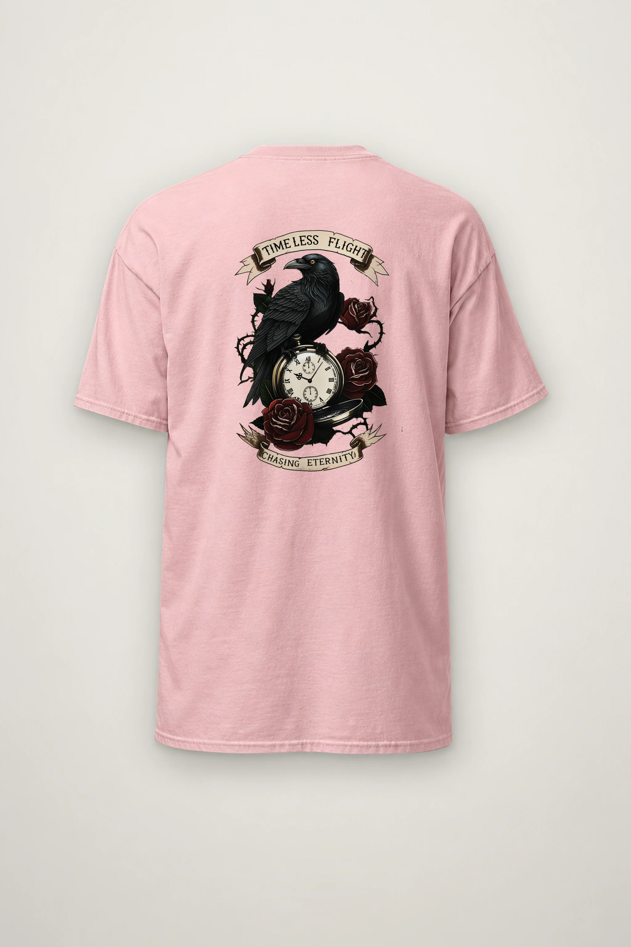 "Timeless Flight" Heavyweight Unisex Crewneck T-shirt