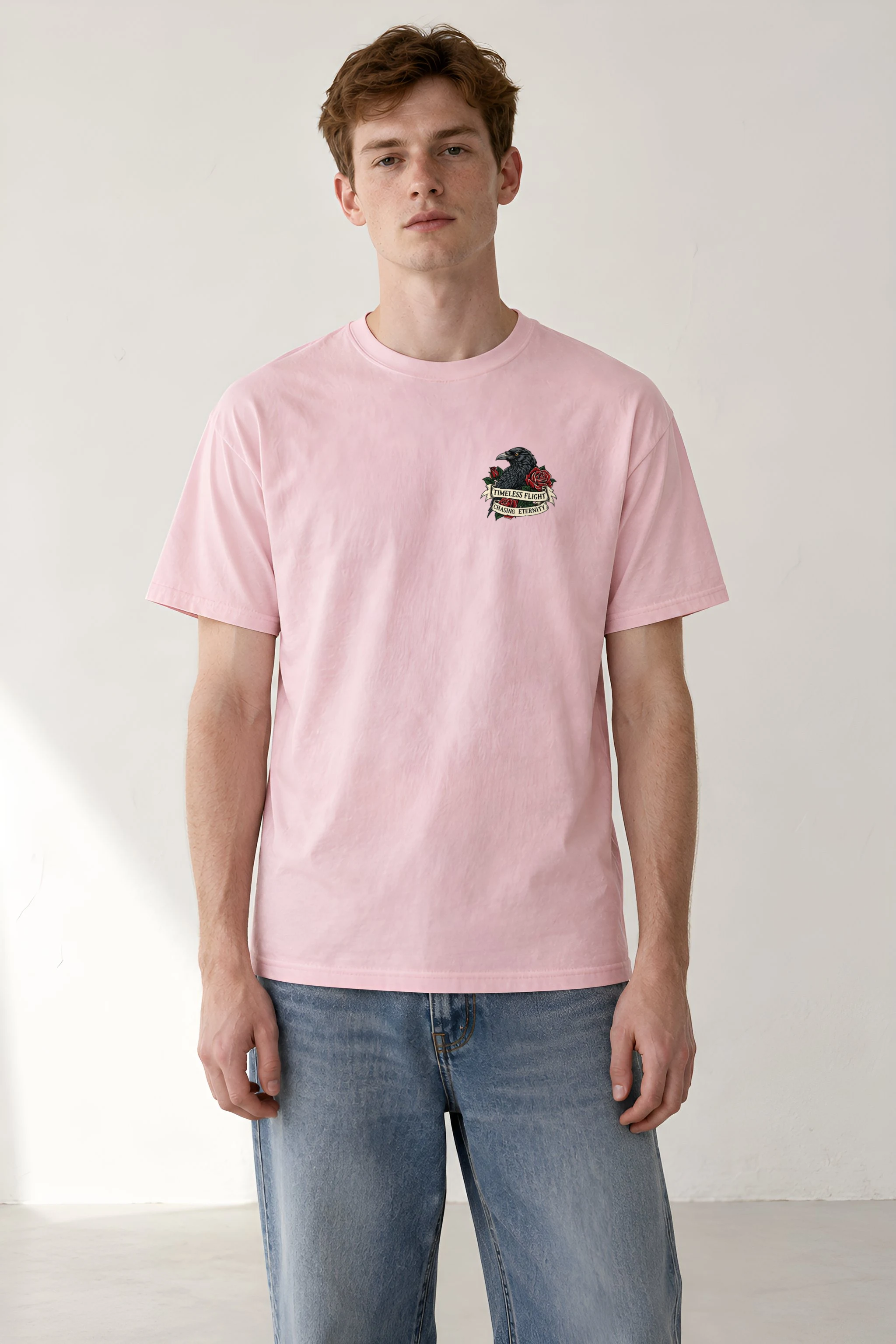 "Timeless Flight" Heavyweight Unisex Crewneck T-shirt