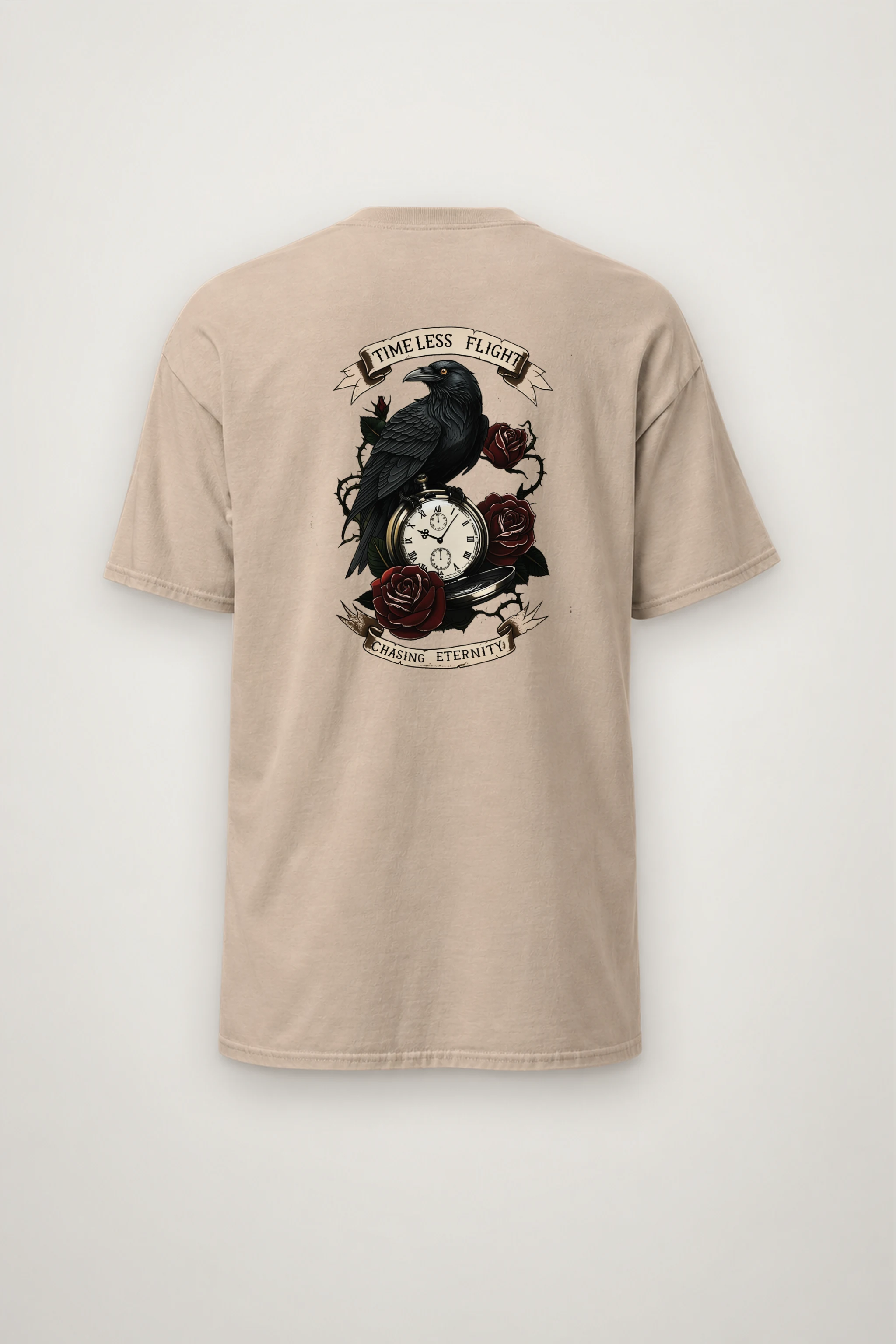 "Timeless Flight" Heavyweight Unisex Crewneck T-shirt