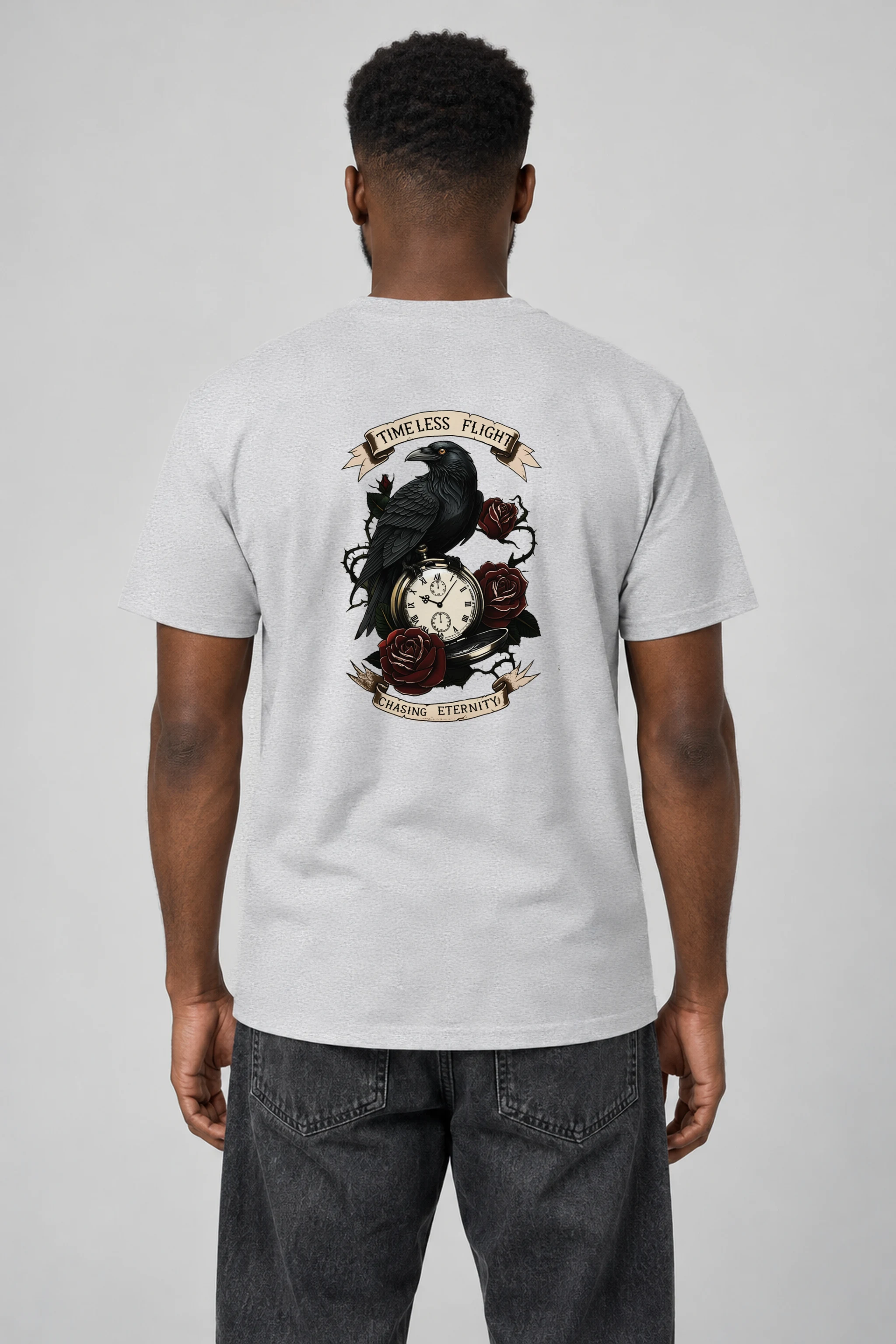 "Timeless Flight" Heavyweight Unisex Crewneck T-shirt