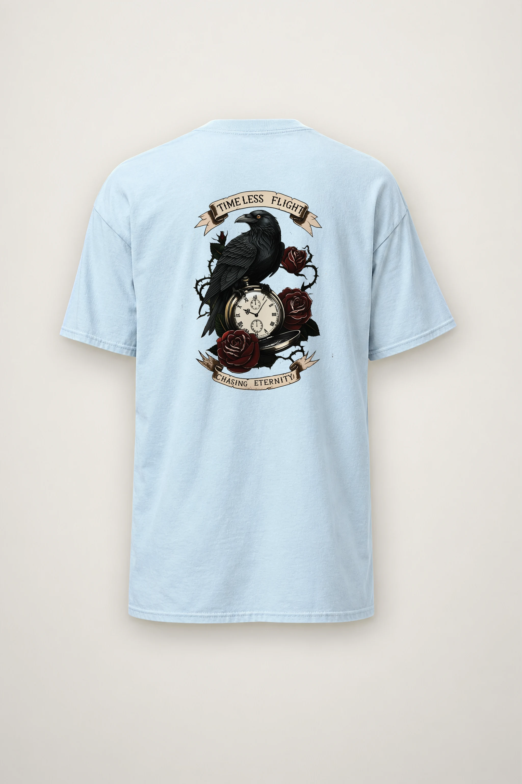 "Timeless Flight" Heavyweight Unisex Crewneck T-shirt