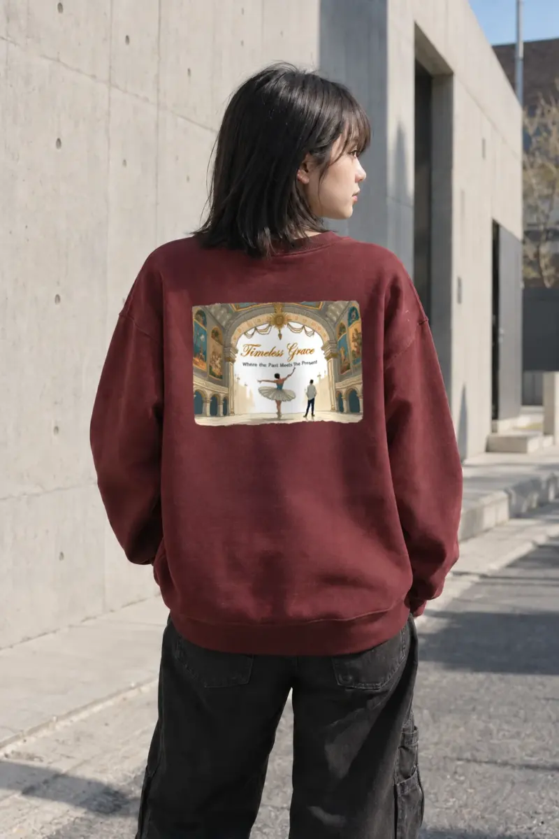 "Timeless Grace" Heavy Blend Unisex Crewneck Sweatshirt | Gildan 18000