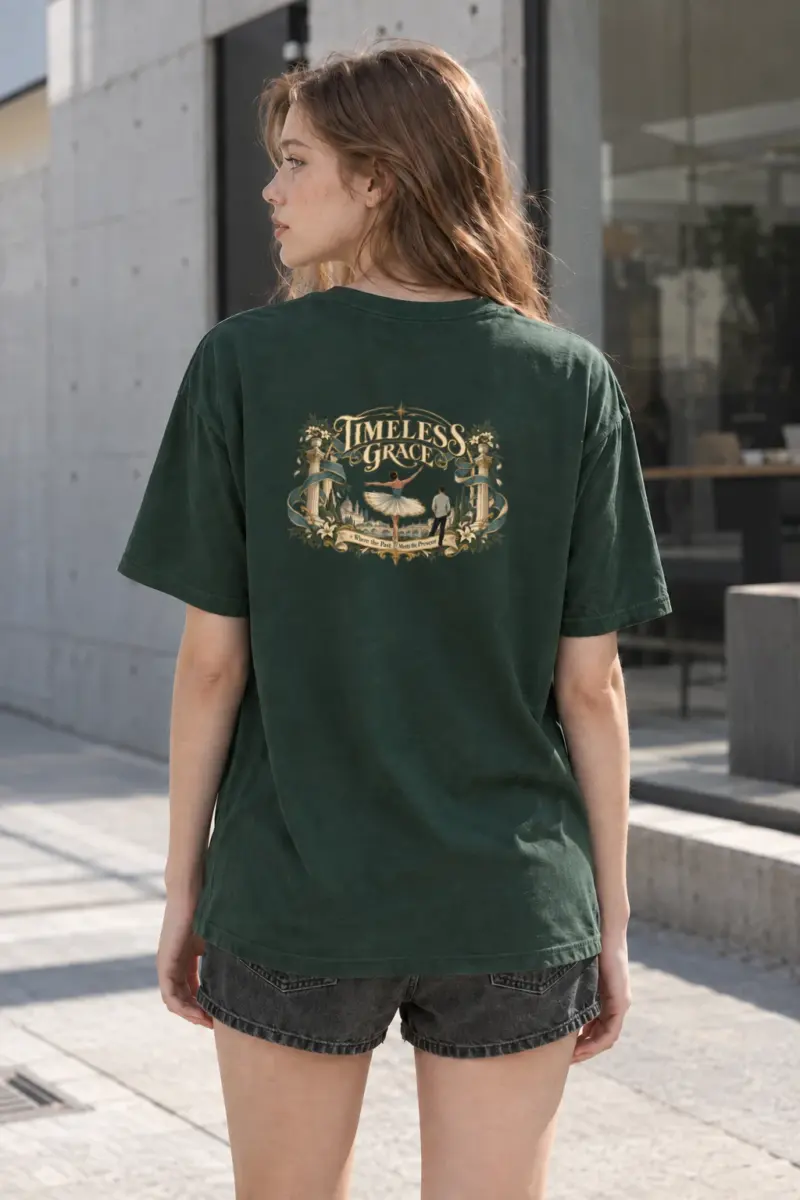 "Timeless Grace" Heavyweight Unisex Crewneck T-shirt | Gildan 5000