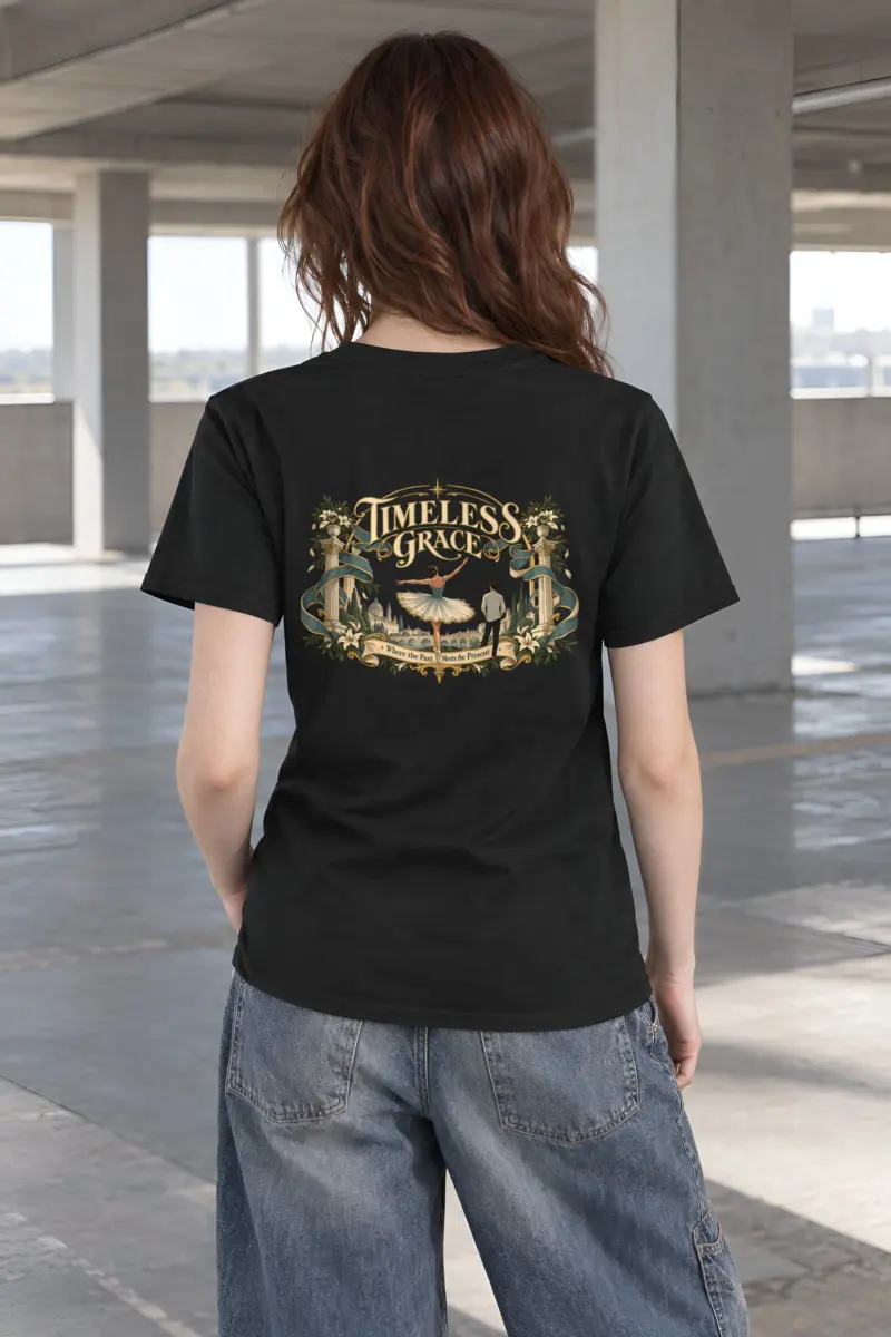 "Timeless Grace" Heavyweight Unisex Crewneck T-shirt