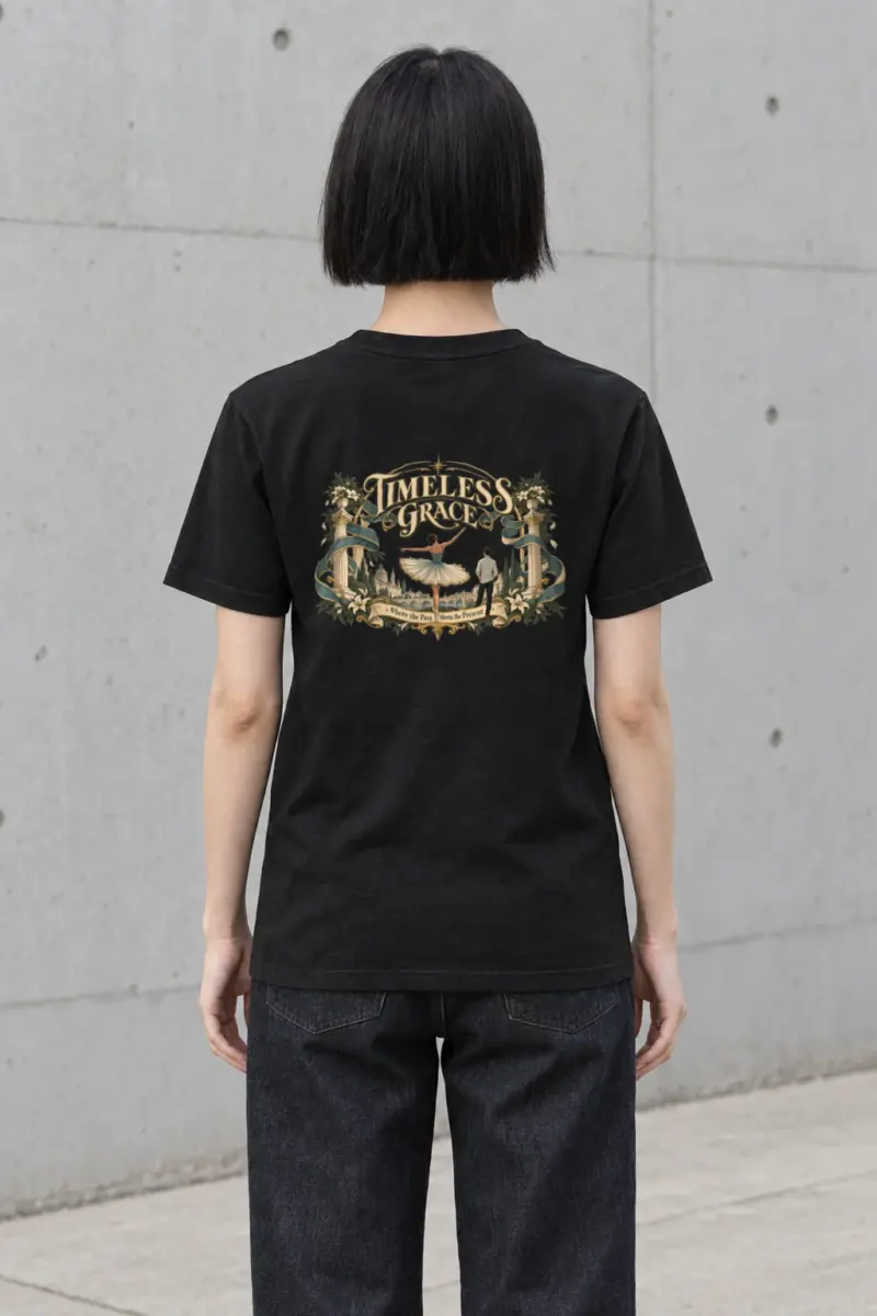 "Timeless Grace" Heavyweight Unisex Crewneck T-shirt | Gildan 5000