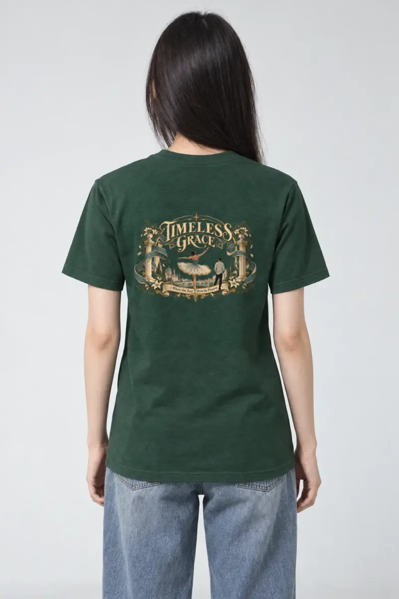 "Timeless Grace" Heavyweight Unisex Crewneck T-shirt | Gildan 5000