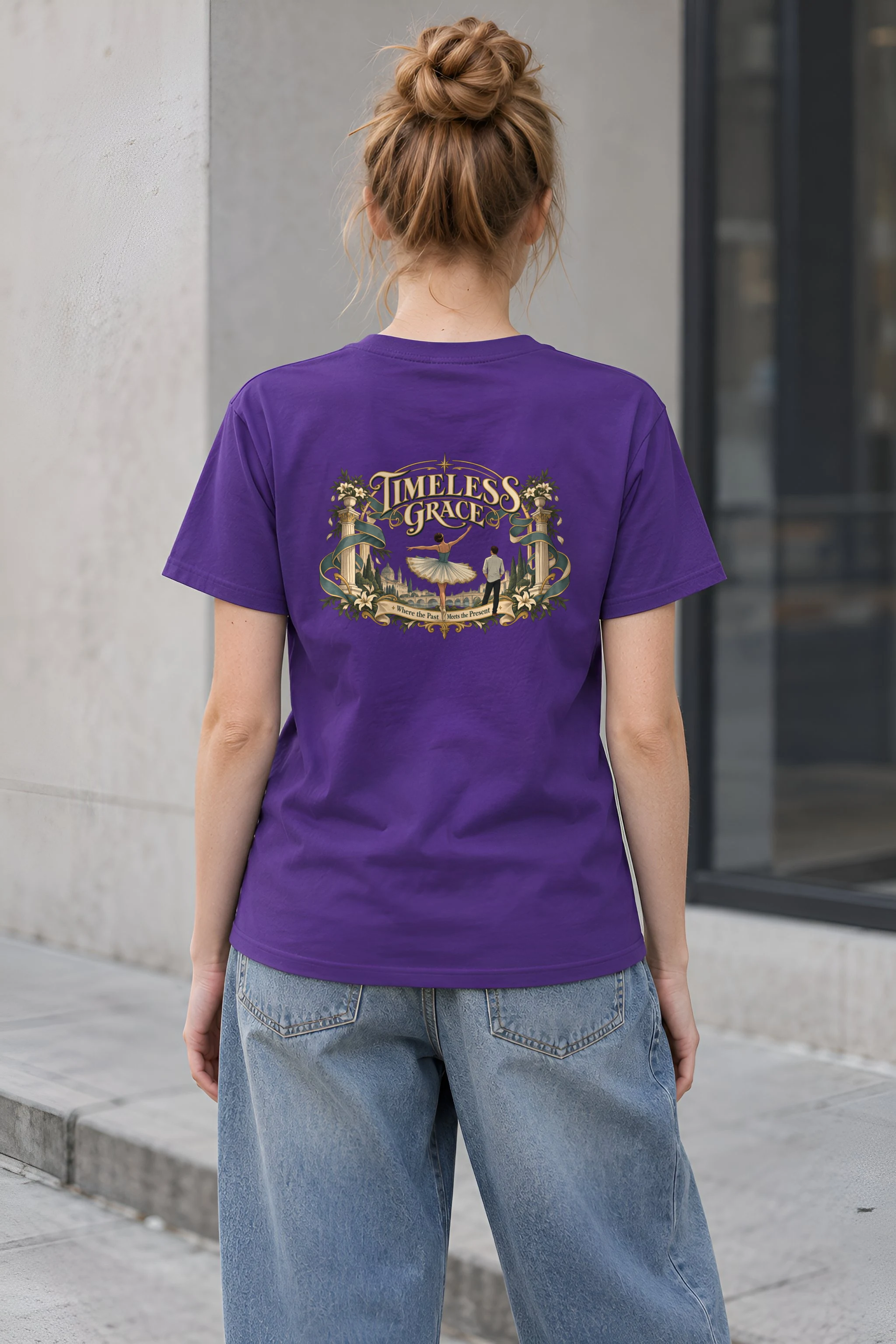 "Timeless Grace" Heavyweight Unisex Crewneck T-shirt