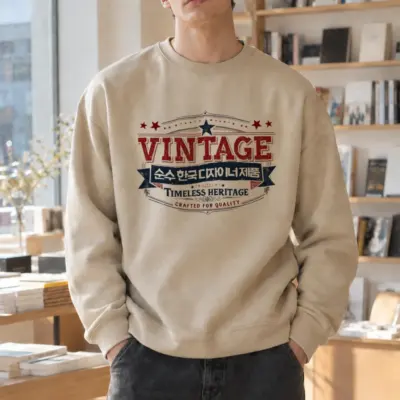 "Timeless Heritage Badge" Heavy Blend Unisex Crewneck Sweatshirt | Gildan 18000
