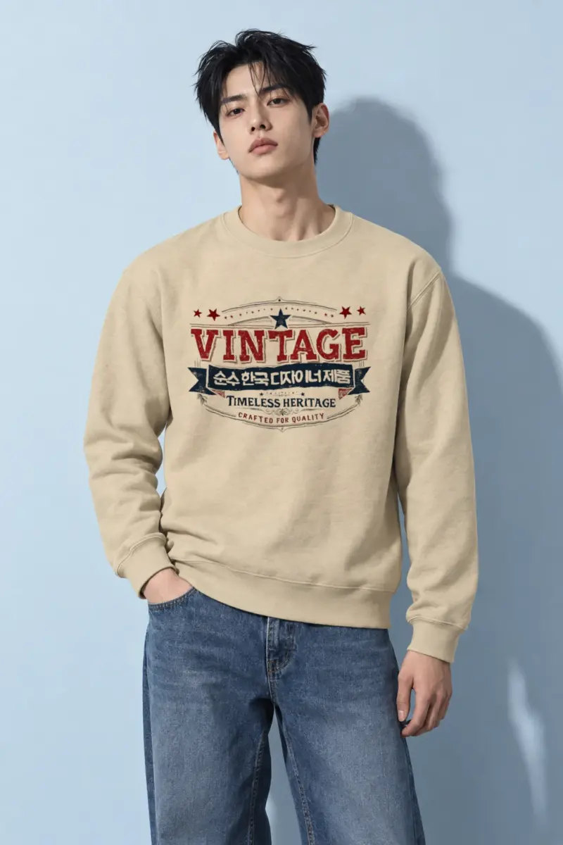 "Timeless Heritage Badge" Heavy Blend Unisex Crewneck Sweatshirt
