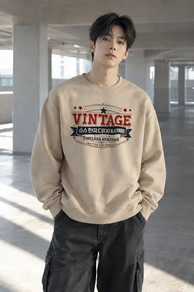 "Timeless Heritage Badge" Heavy Blend Unisex Crewneck Sweatshirt | Gildan 18000