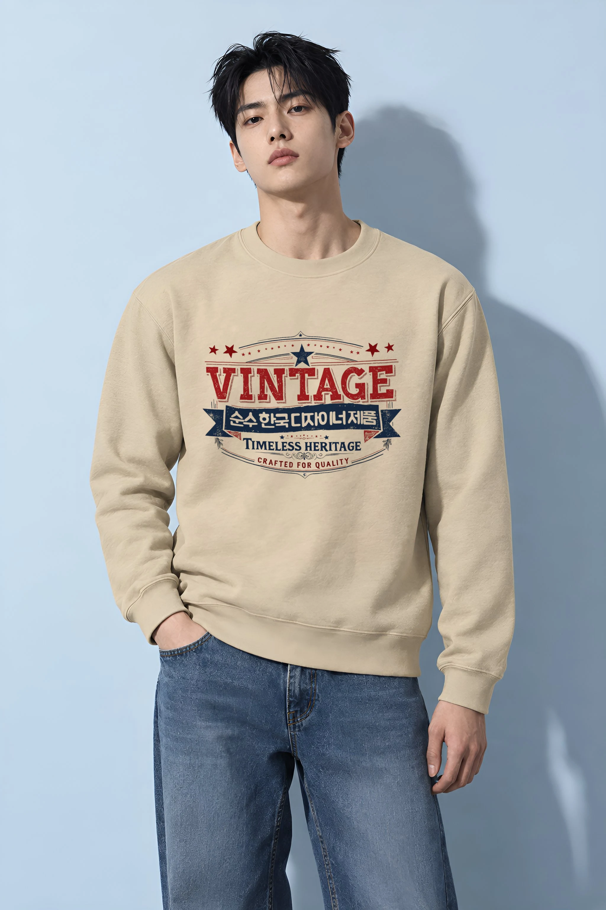 "Timeless Heritage Badge" Heavy Blend Unisex Crewneck Sweatshirt