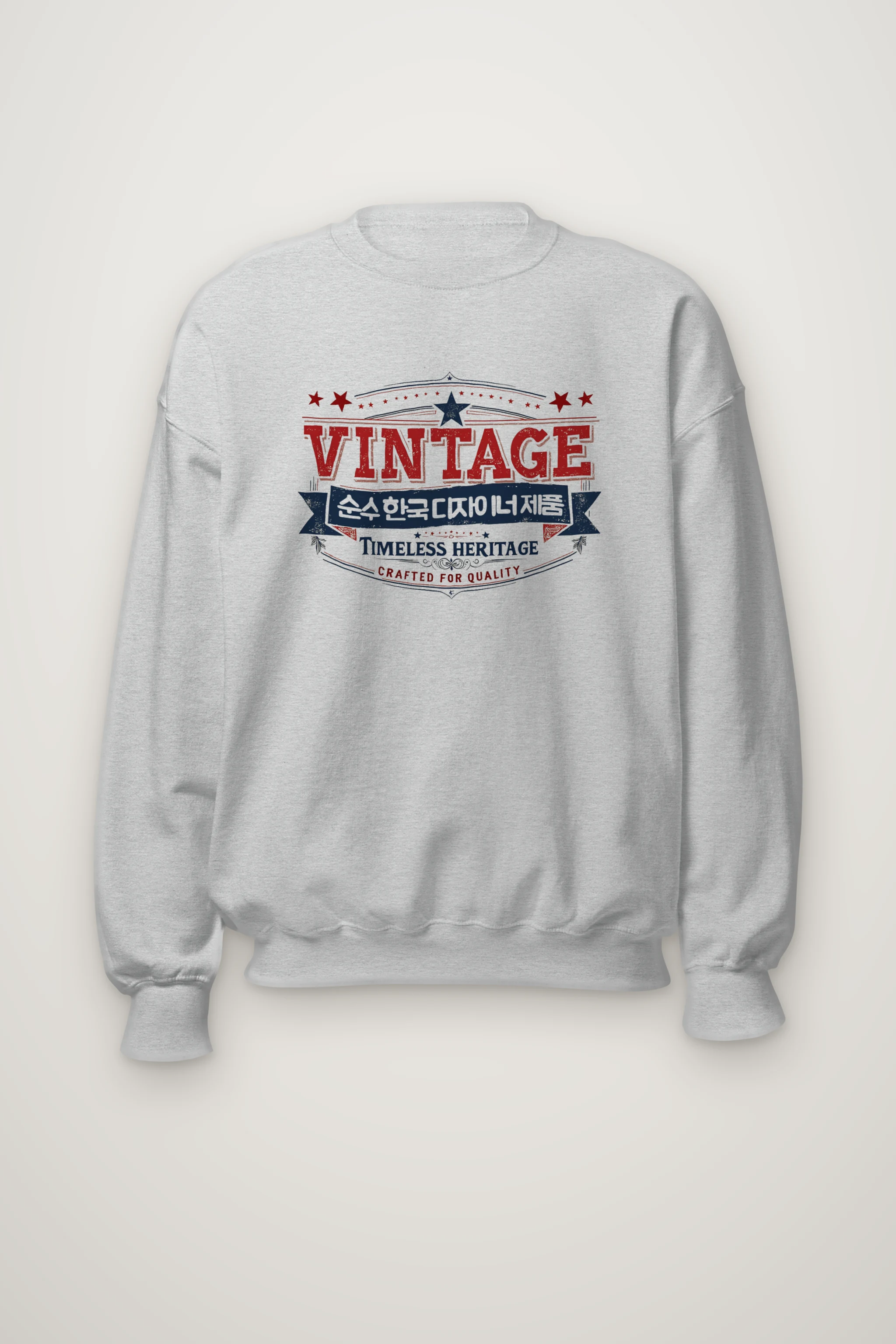 "Timeless Heritage Badge" Heavy Blend Unisex Crewneck Sweatshirt
