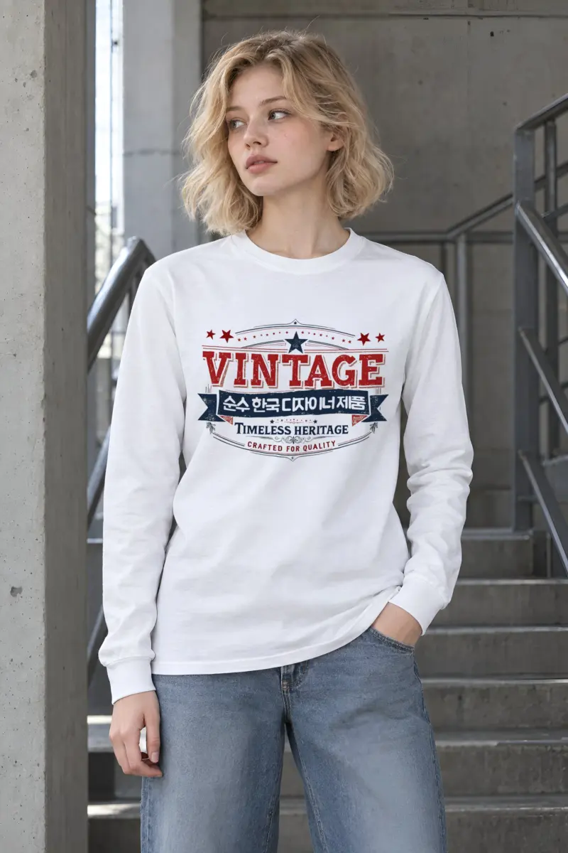 "Timeless Heritage Badge" Unisex Longsleeve T-shirt