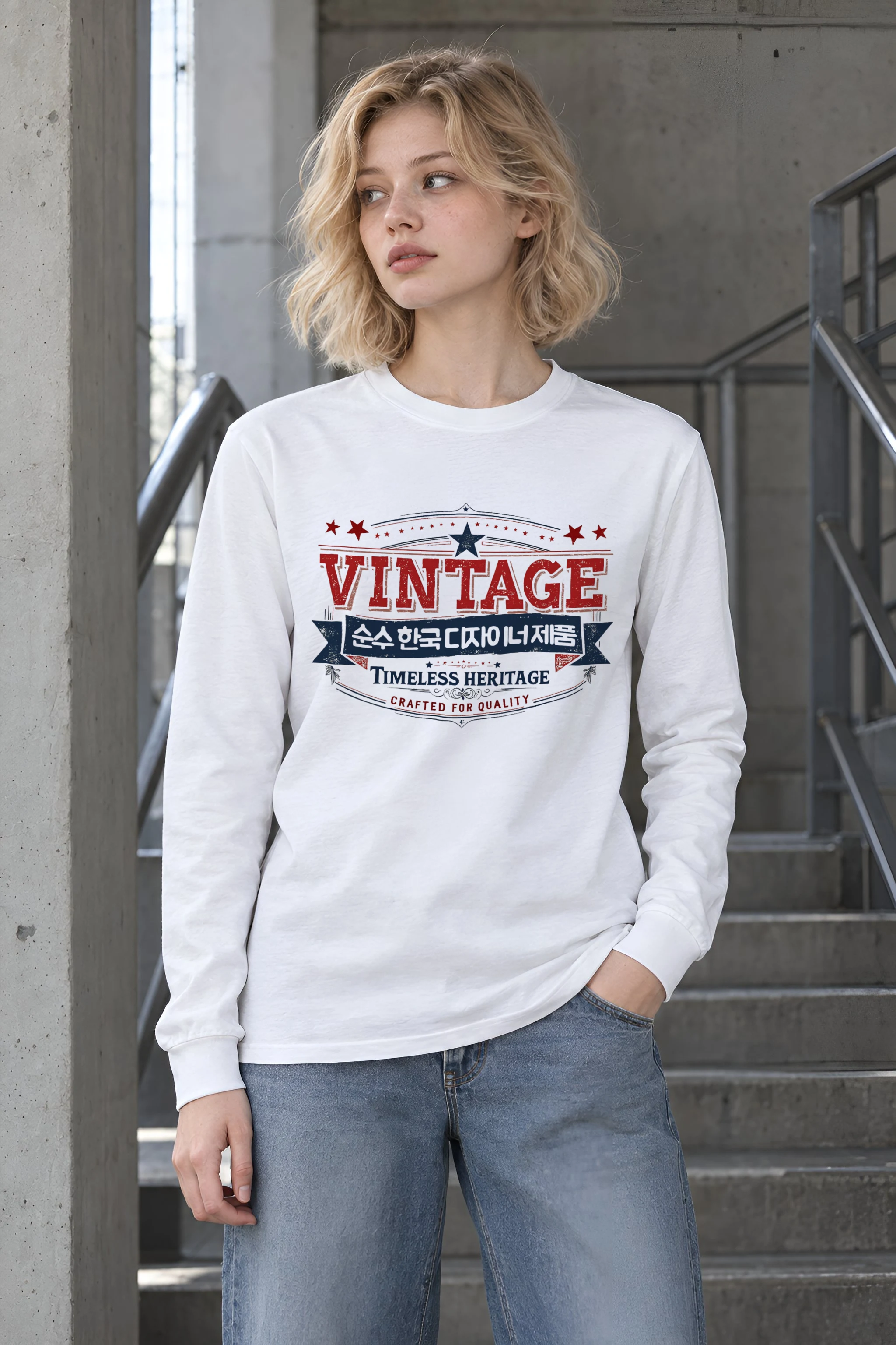 "Timeless Heritage Badge" Unisex Longsleeve T-shirt