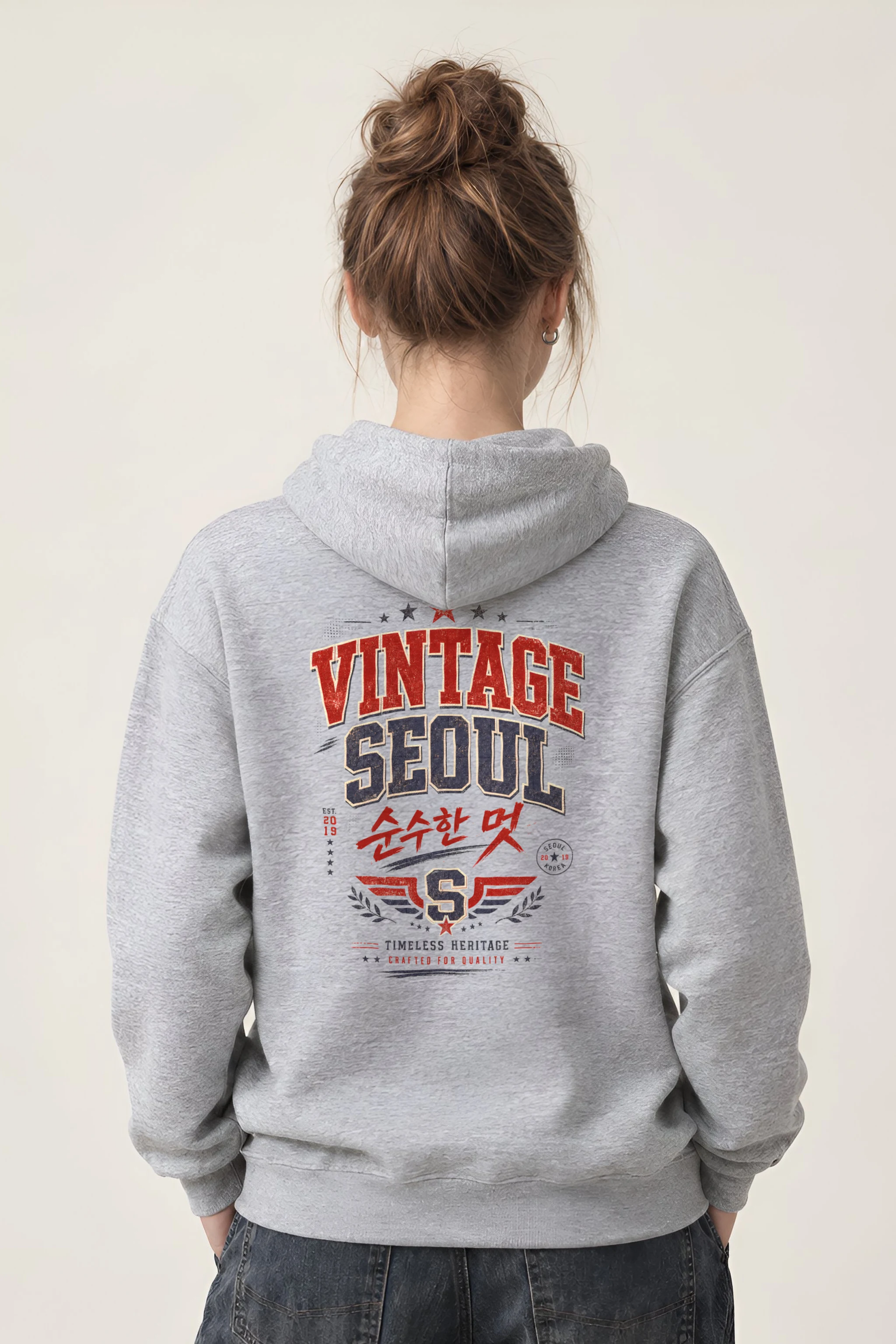 "Timeless Heritage Crest" Heavy Blend Unisex Pullover Hoodie