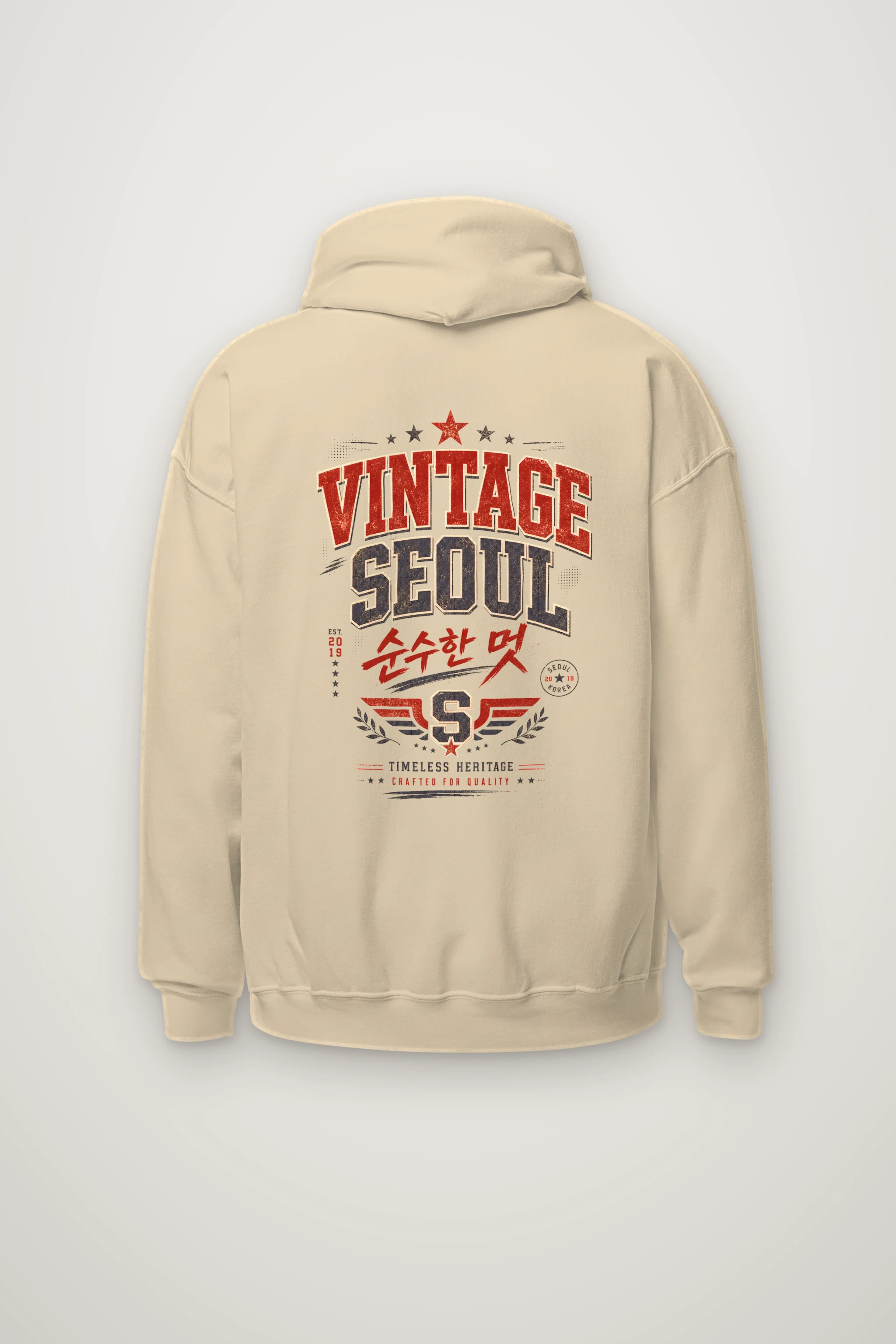 "Timeless Heritage Crest" Heavy Blend Unisex Pullover Hoodie