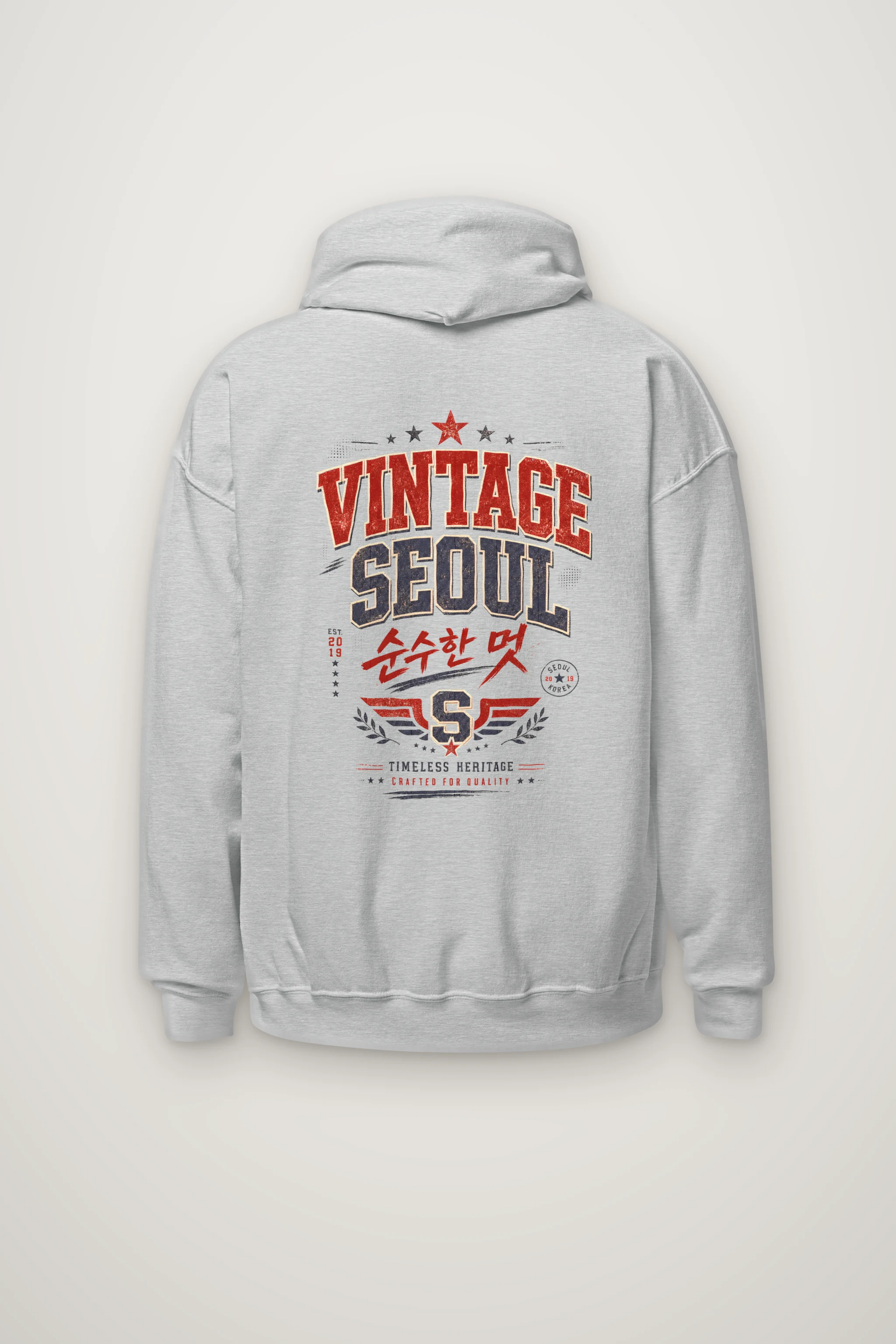 "Timeless Heritage Crest" Heavy Blend Unisex Pullover Hoodie