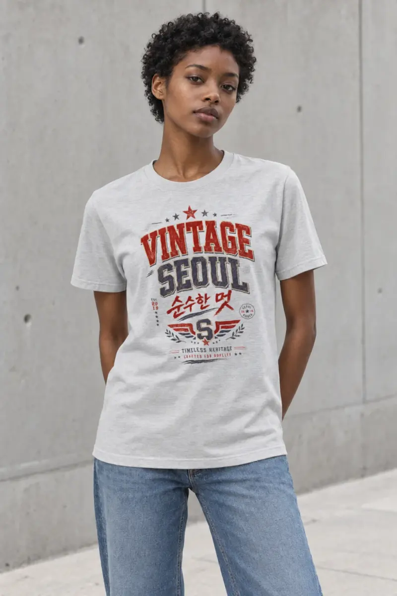 "Timeless Heritage Crest" Heavyweight Unisex Crewneck T-shirt | Gildan 5000