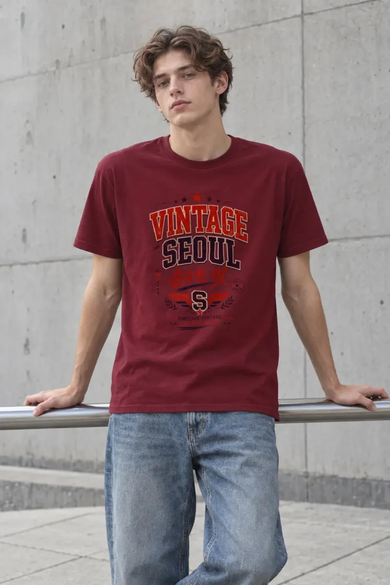"Timeless Heritage Crest" Heavyweight Unisex Crewneck T-shirt