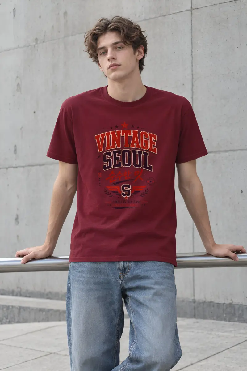 "Timeless Heritage Crest" Heavyweight Unisex Crewneck T-shirt