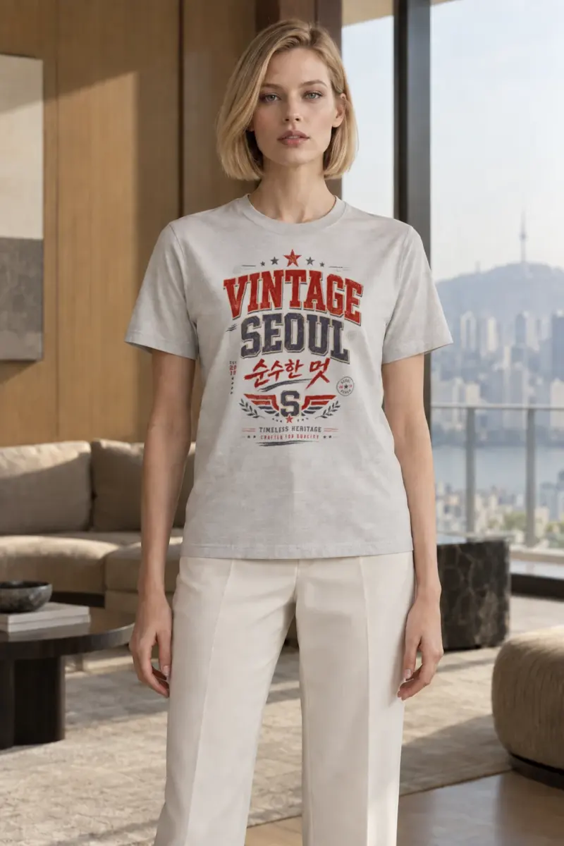 "Timeless Heritage Crest" Heavyweight Unisex Crewneck T-shirt | Gildan 5000