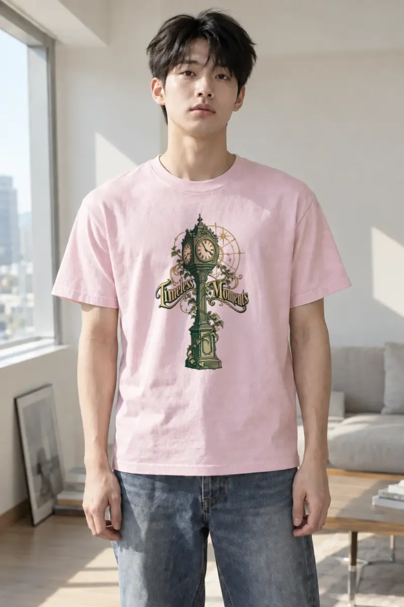 "Timeless Moments" Heavyweight Unisex Crewneck T-shirt | Gildan 5000