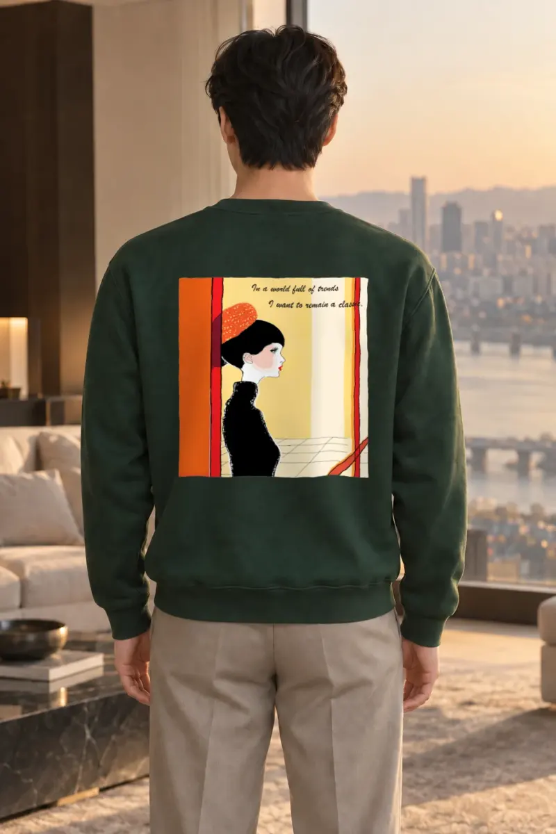 "Timeless Profile" Heavy Blend Unisex Crewneck Sweatshirt | Gildan 18000