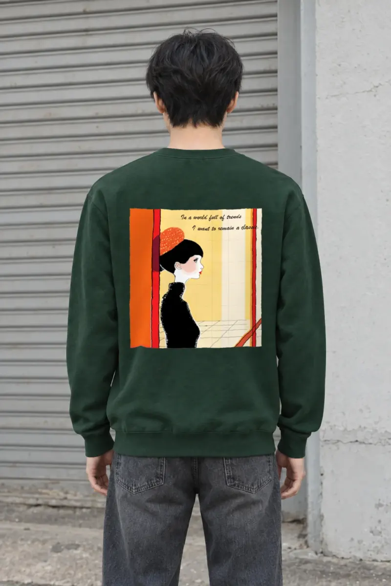 "Timeless Profile" Heavy Blend Unisex Crewneck Sweatshirt