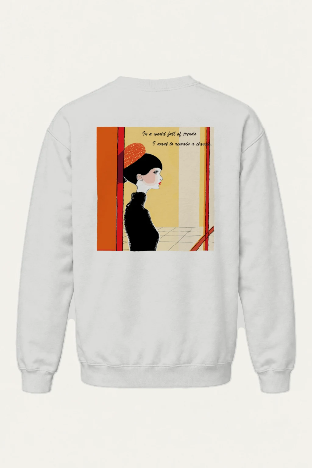 "Timeless Profile" Heavy Blend Unisex Crewneck Sweatshirt | Gildan 18000