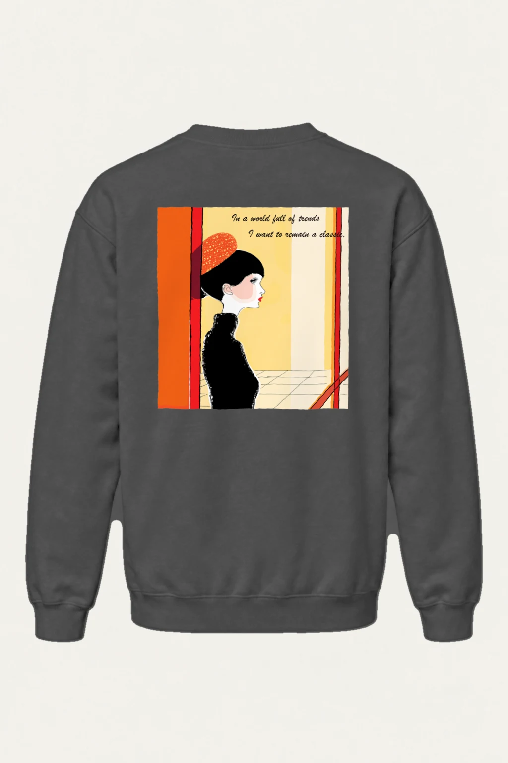 "Timeless Profile" Heavy Blend Unisex Crewneck Sweatshirt | Gildan 18000