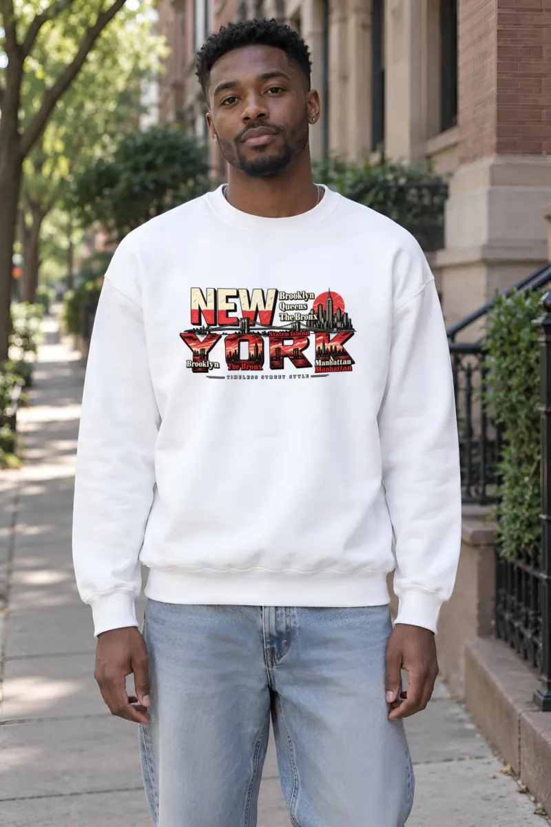 "Timeless Street Style" Heavy Blend Unisex Crewneck Sweatshirt