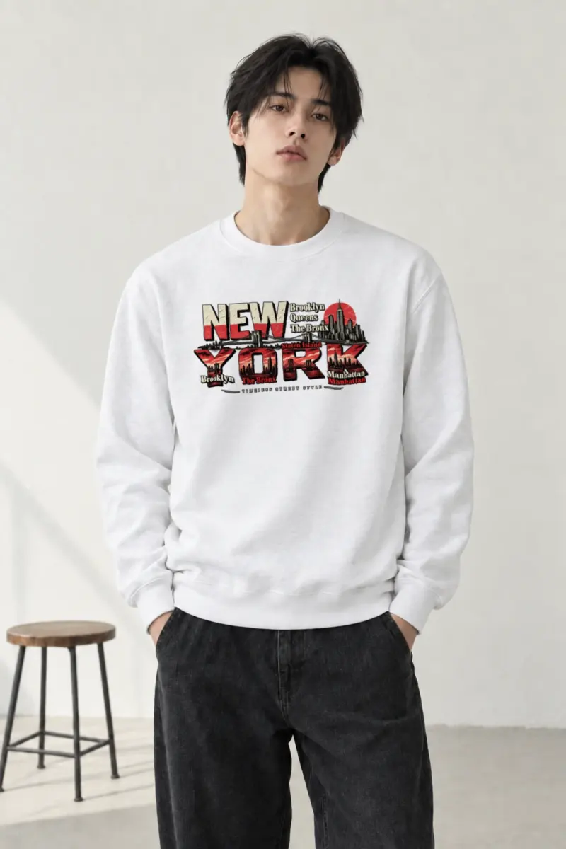 "Timeless Street Style" Heavy Blend Unisex Crewneck Sweatshirt | Gildan 18000