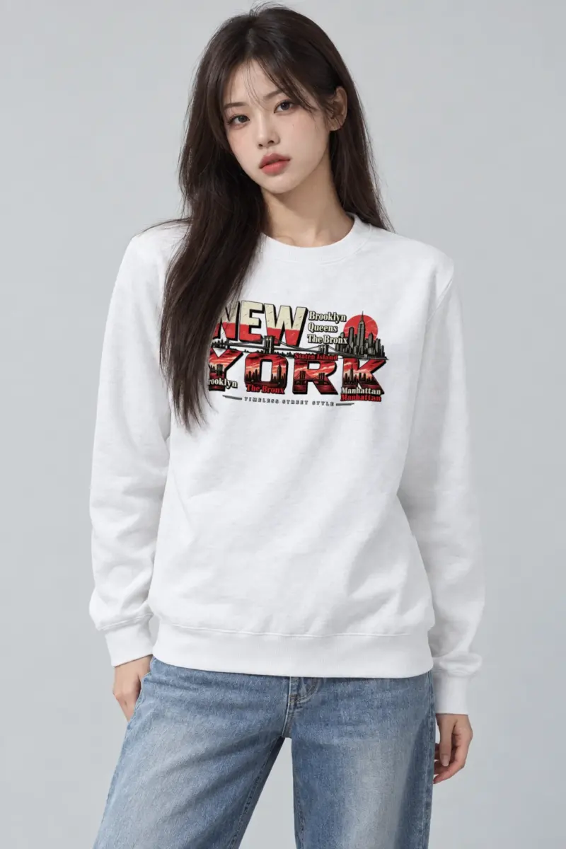 "Timeless Street Style" Heavy Blend Unisex Crewneck Sweatshirt