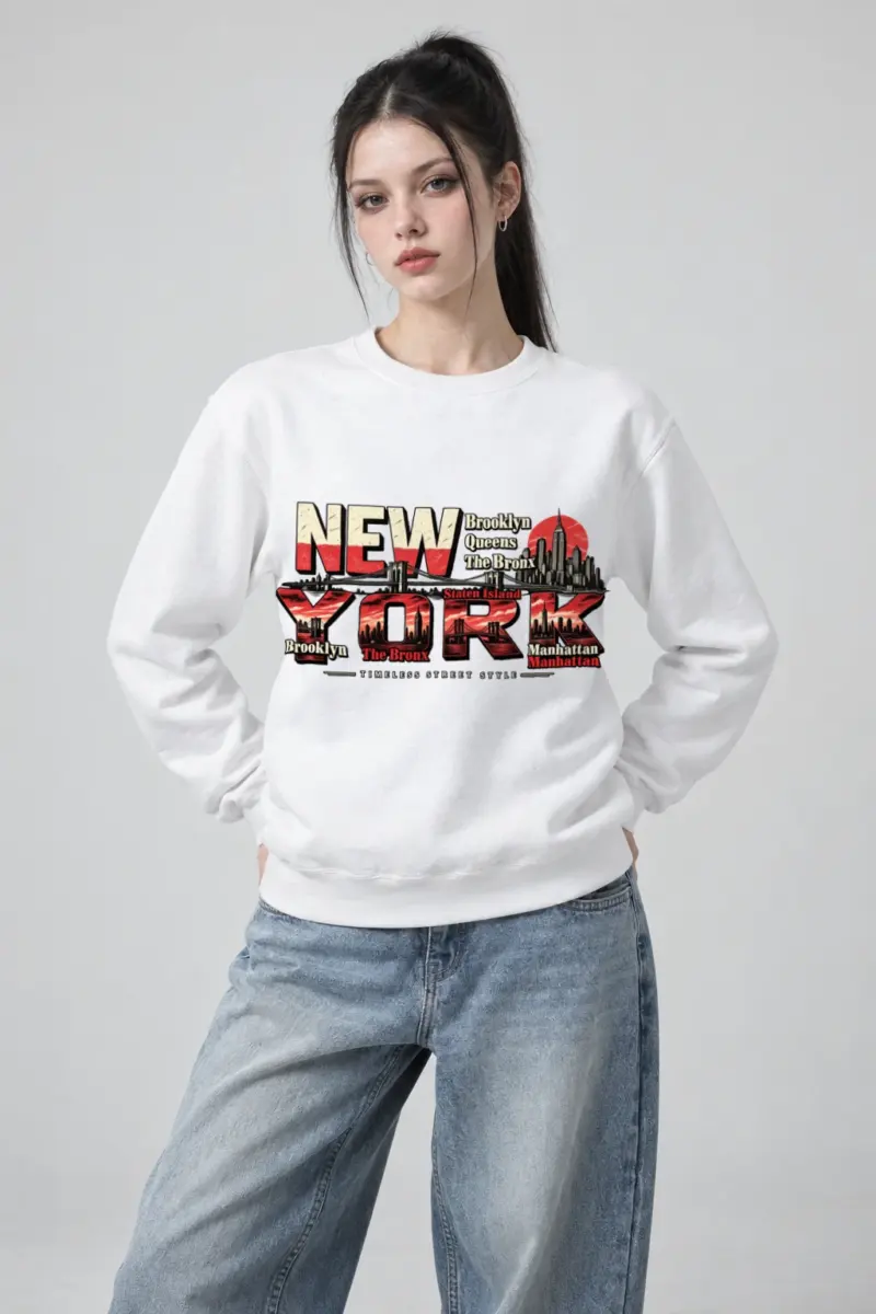 "Timeless Street Style" Heavy Blend Unisex Crewneck Sweatshirt