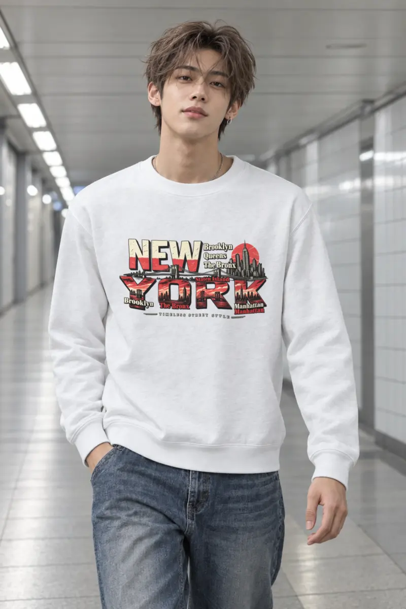 "Timeless Street Style" Heavy Blend Unisex Crewneck Sweatshirt